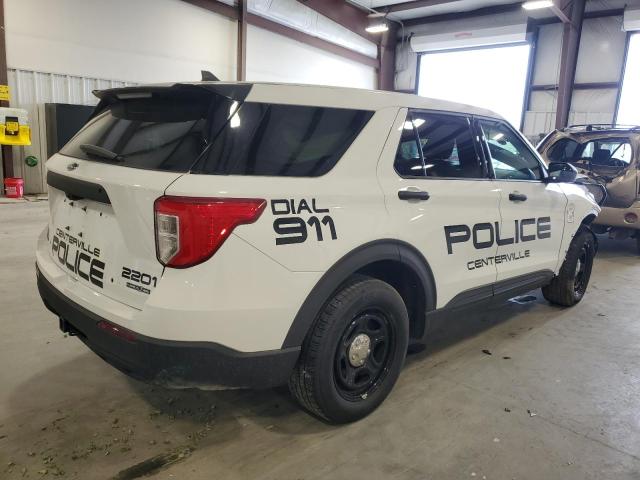 1FM5K8AB0NGA26641 - 2022 FORD EXPLORER POLICE INTERCEPTOR Weiß Foto 3