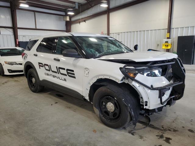 1FM5K8AB0NGA26641 - 2022 FORD EXPLORER POLICE INTERCEPTOR Weiß Foto 4