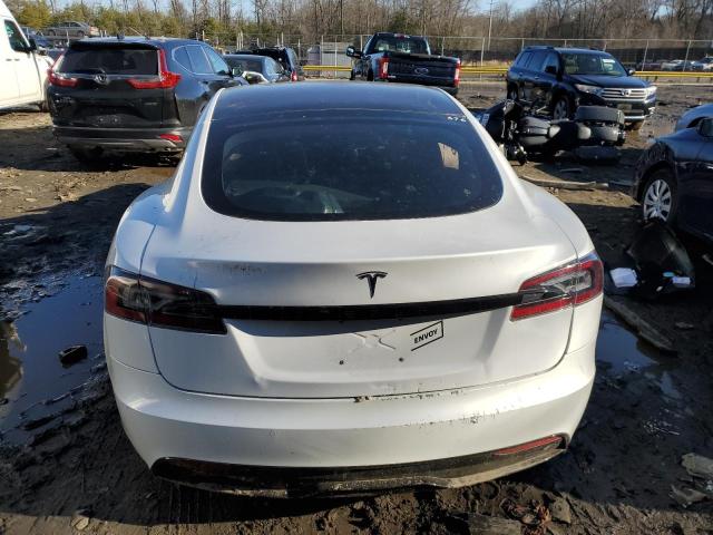 5YJSA1E50NF471509 - 2022 TESLA MODEL S WHITE photo 6
