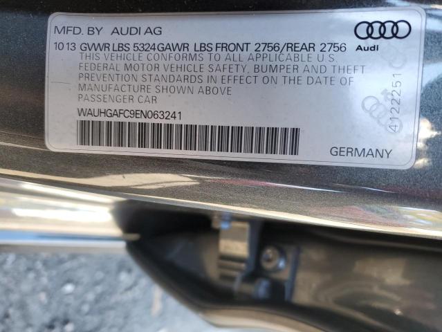 WAUHGAFC9EN063241 - 2014 AUDI A6 PRESTIGE GRAY photo 13