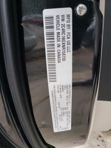 2C4RC1BGXNR158700 - 2022 CHRYSLER PACIFICA TOURING L BLACK photo 12