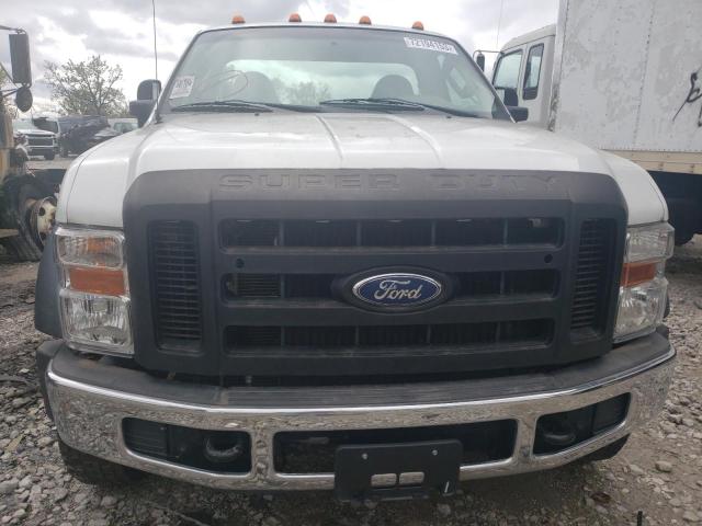 1FDXF47R48EA44442 - 2008 FORD F450 SUPER DUTY WHITE photo 5