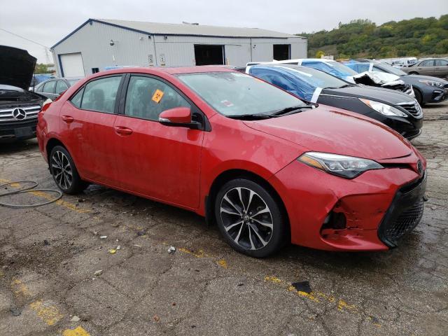 2T1BURHE0KC239722 - 2019 TOYOTA COROLLA L RED photo 4