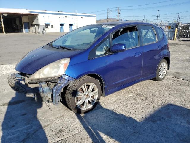 JHMGE88439S064197 - 2009 HONDA FIT SPORT BLUE photo 1