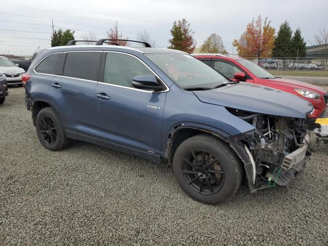 5TDJGRFH3HS032886 - 2017 TOYOTA HIGHLANDER HYBRID BLUE photo 4