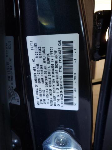 1HGCP2F42BA105233 - 2011 HONDA ACCORD LXP GRAY photo 12