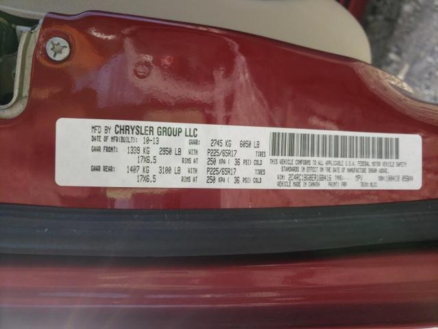 2C4RC1BG8ER168416 - 2014 CHRYSLER TOWN & COU TOURING 栗色 照片 14