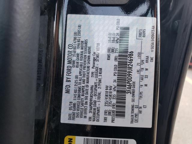 3FA6P0D99JR246986 - 2018 FORD FUSION TITANIUM/PLATINUM BLACK photo 13