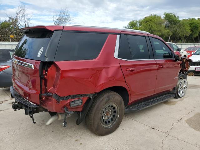 1GNSCNKDXNR182569 - 2022 CHEVROLET TAHOE C1500 LT RED photo 3