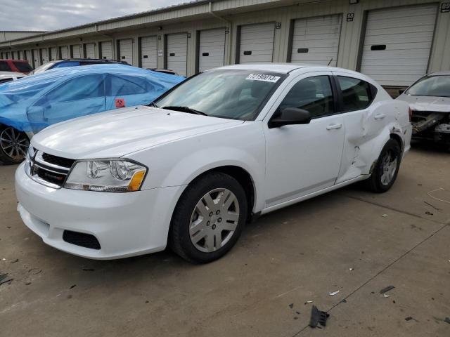 1B3BD4FBXBN556241 - 2011 DODGE AVENGER EXPRESS WHITE photo 1