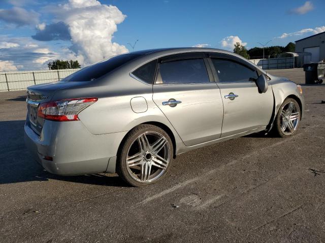 3N1AB7AP4EL621774 - 2014 NISSAN SENTRA S SILVER photo 3