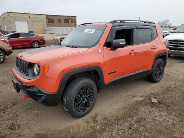 ZACCJBCB6JPG82509 - 2018 JEEP RENEGADE TRAILHAWK ORANGE photo 1