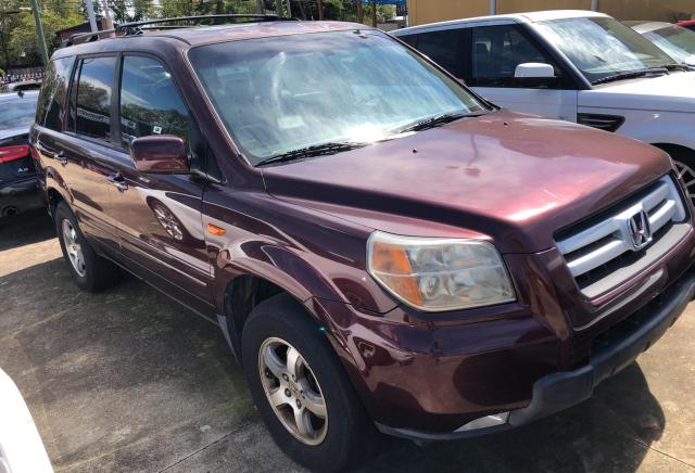 2HKYF18697H532313 - 2007 HONDA PILOT EXL MAROON photo 1