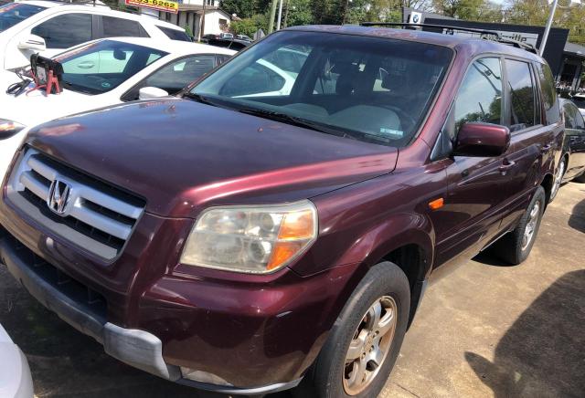 2HKYF18697H532313 - 2007 HONDA PILOT EXL MAROON photo 2