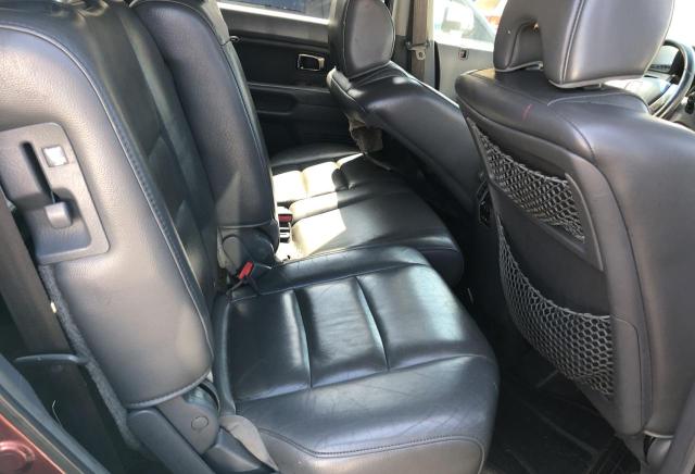 2HKYF18697H532313 - 2007 HONDA PILOT EXL MAROON photo 6
