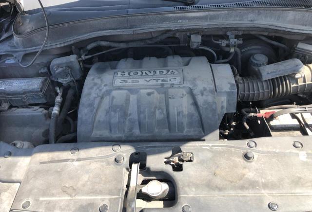 2HKYF18697H532313 - 2007 HONDA PILOT EXL MAROON photo 7