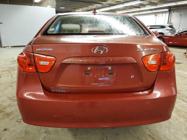 KMHDU46D69U746770 - 2009 HYUNDAI ELANTRA GLS RED photo 6