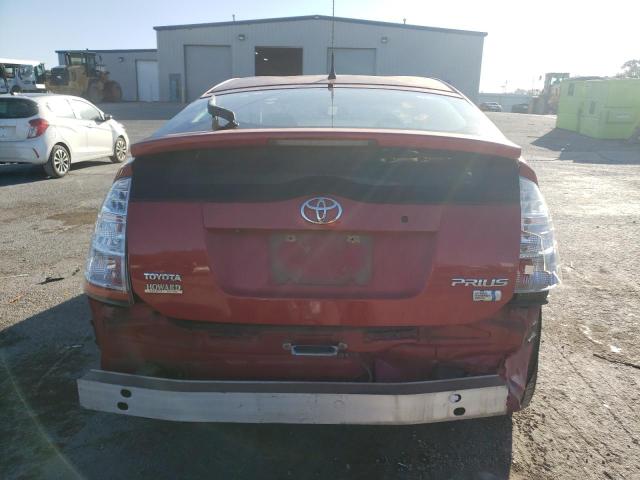 JTDKB20U883400884 - 2008 TOYOTA PRIUS HYB RED photo 6