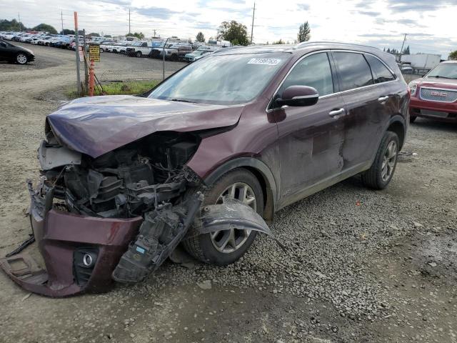 5XYPHDA56KG604304 - 2019 KIA SORENTO EX BURGUNDY photo 1