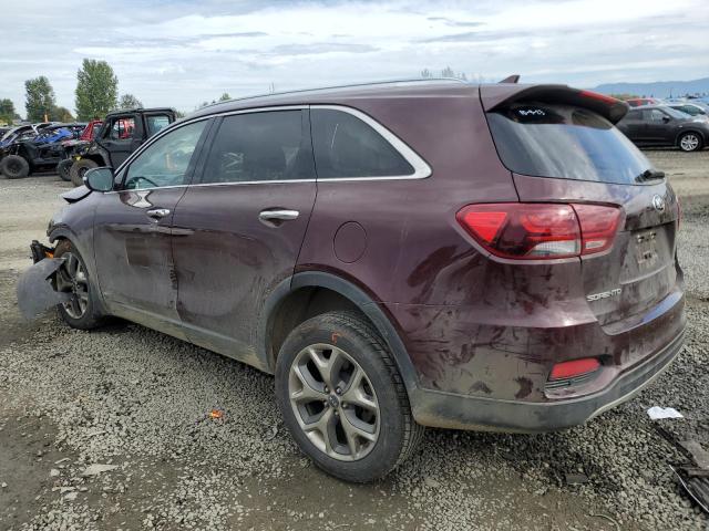 5XYPHDA56KG604304 - 2019 KIA SORENTO EX BURGUNDY photo 2