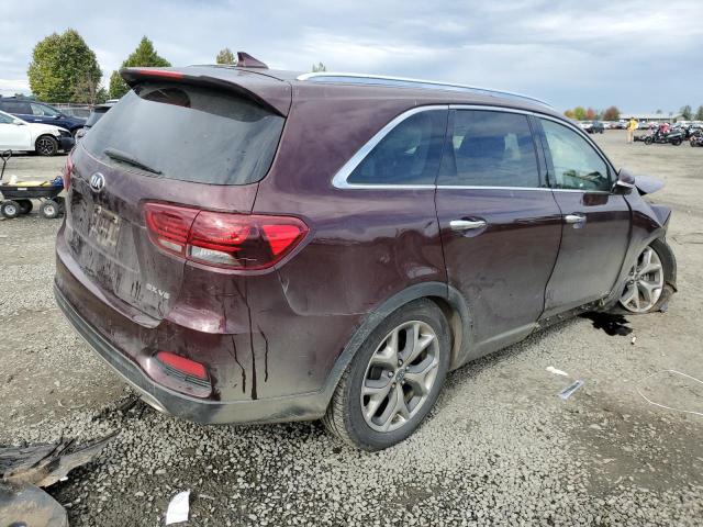 5XYPHDA56KG604304 - 2019 KIA SORENTO EX BURGUNDY photo 3