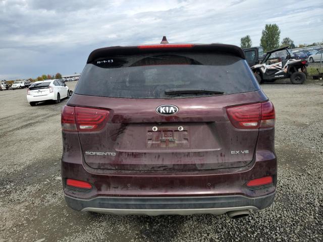 5XYPHDA56KG604304 - 2019 KIA SORENTO EX BURGUNDY photo 6