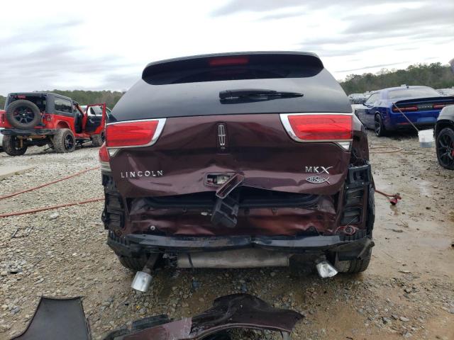 2LMDJ6JK6CBL14871 - 2012 LINCOLN MKX BURGUNDY photo 6