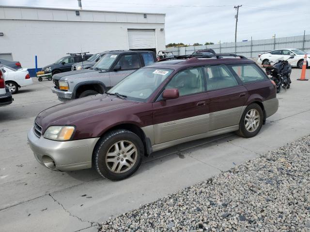 4S3BH686617663790 - 2001 SUBARU LEGACY OUTBACK LIMITED BURGUNDY photo 1