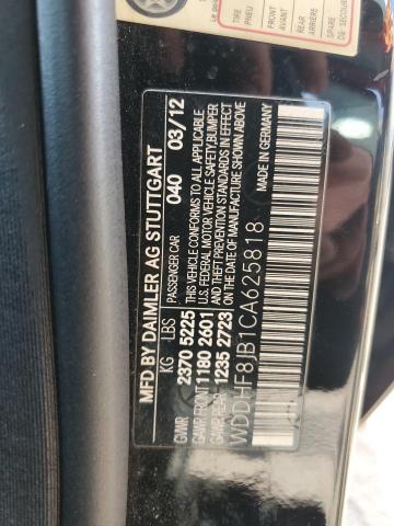 WDDHF8JB1CA625818 - 2012 MERCEDES-BENZ E 350 4MATIC BLACK photo 13