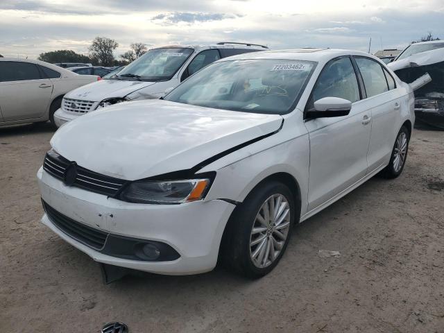 3VWLX7AJXBM323560 - 2011 VOLKSWAGEN JETTA SEL WHITE photo 1