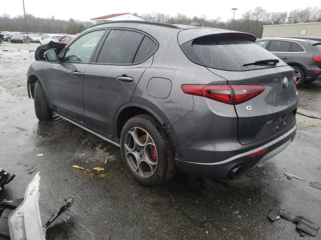 ZASPAKBN3N7D45478 - 2022 ALFA ROMEO STELVIO TI GRAY photo 2