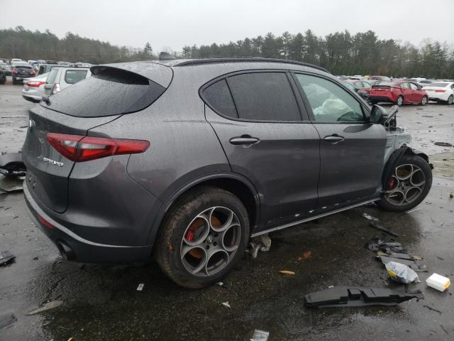 ZASPAKBN3N7D45478 - 2022 ALFA ROMEO STELVIO TI GRAY photo 3