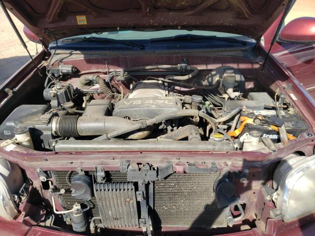 5TBBT48133S373029 - 2003 TOYOTA TUNDRA ACCESS CAB LIMITED MAROON photo 11