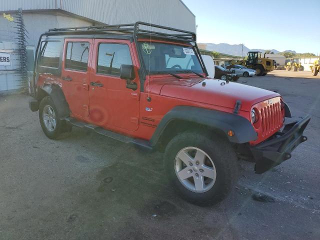 1C4BJWDG9HL524645 - 2017 JEEP WRANGLER U SPORT RED photo 4