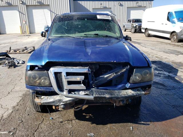 1FTYR44U77PA39294 - 2007 FORD RANGER SUPER CAB BLUE photo 5