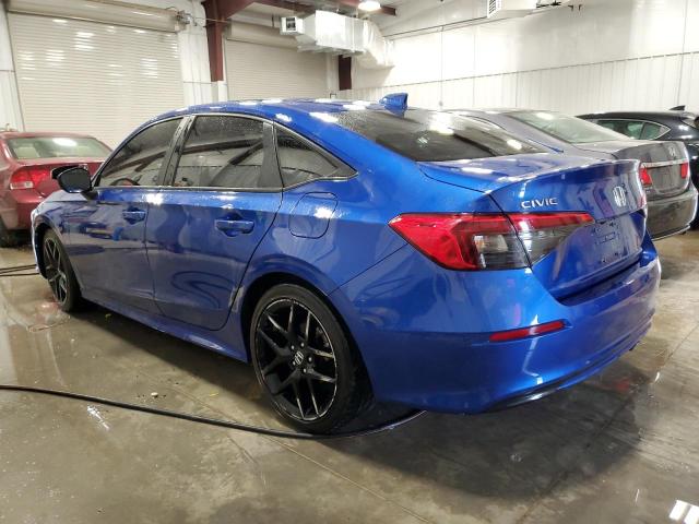 2HGFE2F50NH503980 - 2022 HONDA CIVIC SPORT 蓝色 照片 2