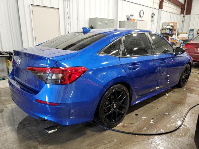 2HGFE2F50NH503980 - 2022 HONDA CIVIC SPORT 蓝色 照片 3