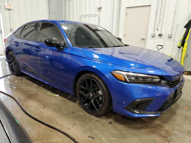 2HGFE2F50NH503980 - 2022 HONDA CIVIC SPORT 蓝色 照片 4