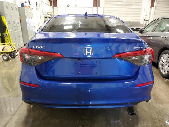 2HGFE2F50NH503980 - 2022 HONDA CIVIC SPORT 蓝色 照片 6