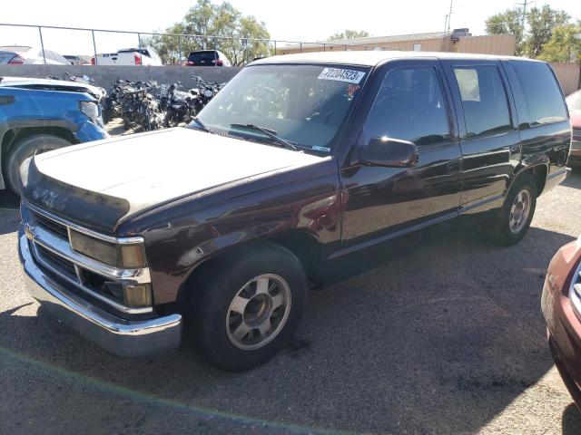 1GNEC13R9VJ317278 - 1997 CHEVROLET TAHOE C1500 BURGUNDY photo 1