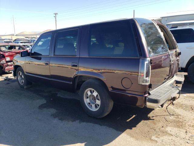 1GNEC13R9VJ317278 - 1997 CHEVROLET TAHOE C1500 BURGUNDY photo 2