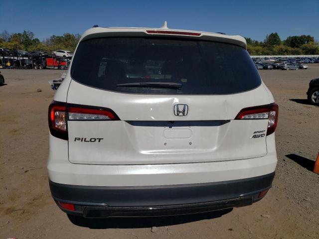 5FNYF6H32NB045372 - 2022 HONDA PILOT SPORT WHITE photo 6