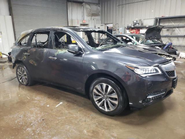 5FRYD4H4XGB056611 - 2016 ACURA MDX TECHNOLOGY GRAY photo 4