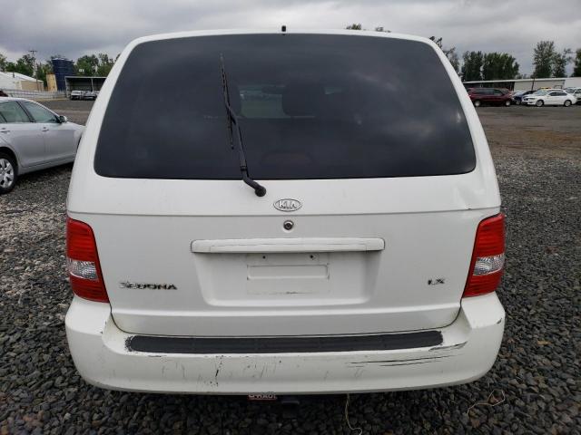 KNDUP131346544101 - 2004 KIA SEDONA EX WHITE photo 6