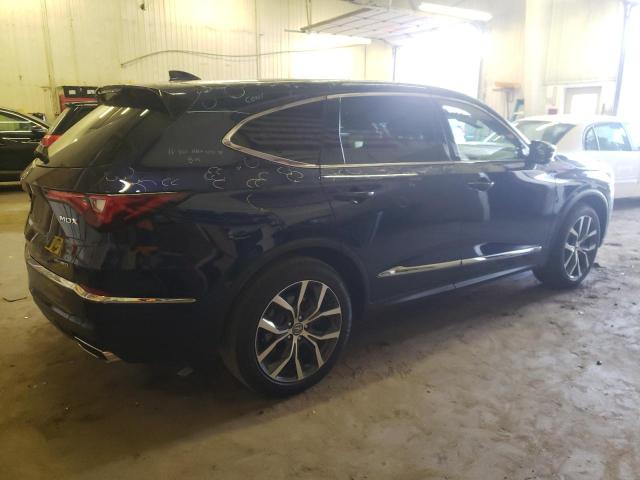 5J8YE1H4XNL009085 - 2022 ACURA MDX TECHNOLOGY BLUE photo 3