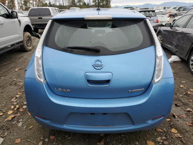 1N4AZ0CP9DC407568 - 2013 NISSAN LEAF S BLUE photo 6