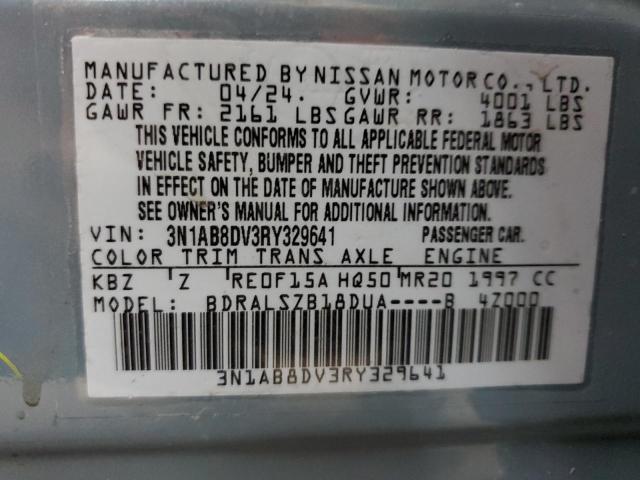 3N1AB8DV3RY329641 - 2024 NISSAN SENTRA SR GRAY photo 12