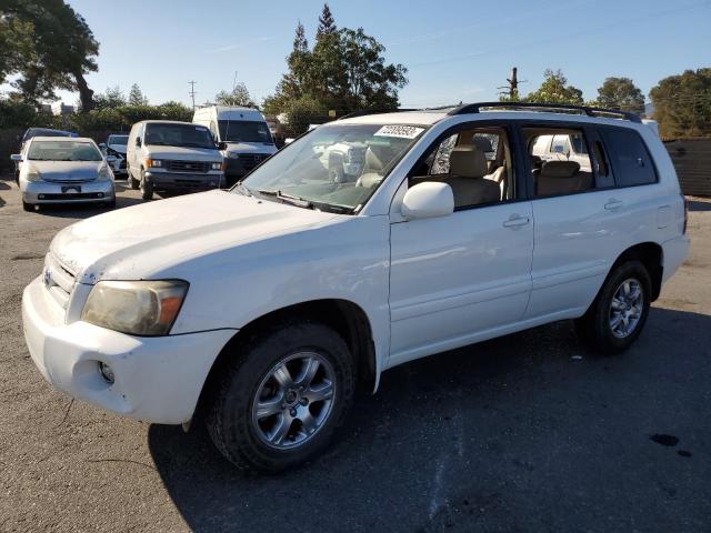 JTEDP21A870129836 - 2007 TOYOTA HIGHLANDER SPORT WHITE photo 1