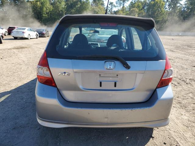 JHMGD38607S050326 - 2007 HONDA FIT S SILVER photo 6