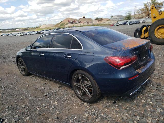 W1K3G4FB2MJ256669 - 2021 MERCEDES-BENZ A 220 4MATIC BLUE photo 2